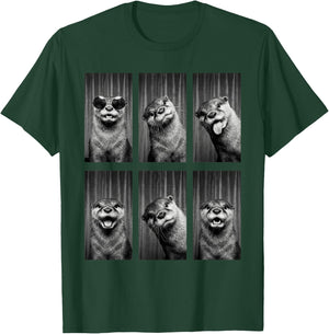 Otter Photobooth Funny Sea Animal Portrait T-Shirt - T-Shirt | Forest