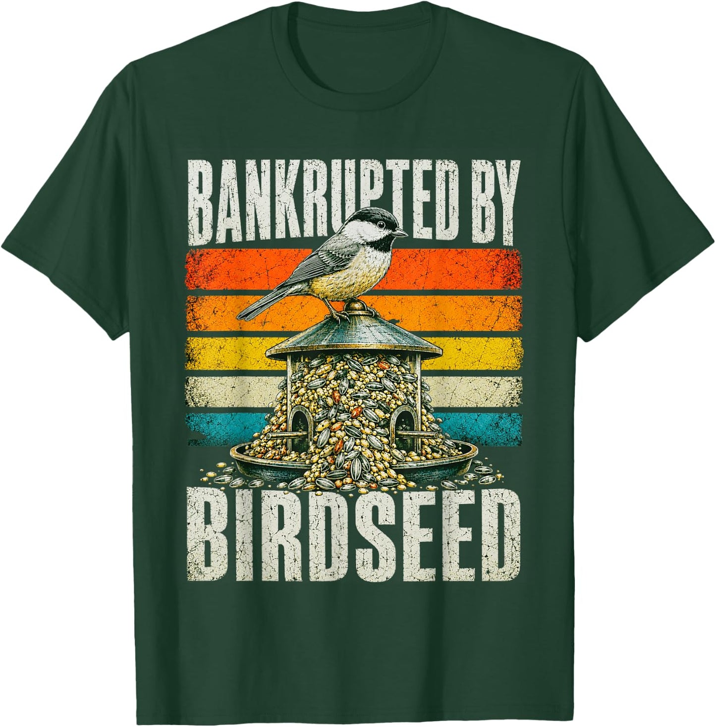 Funny Bird Lover Vintage Retro T-Shirt - T-Shirt | Forest