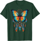 Feather And Butterfly Dream Catcher Designed T-Shirt - T-Shirt | Forest