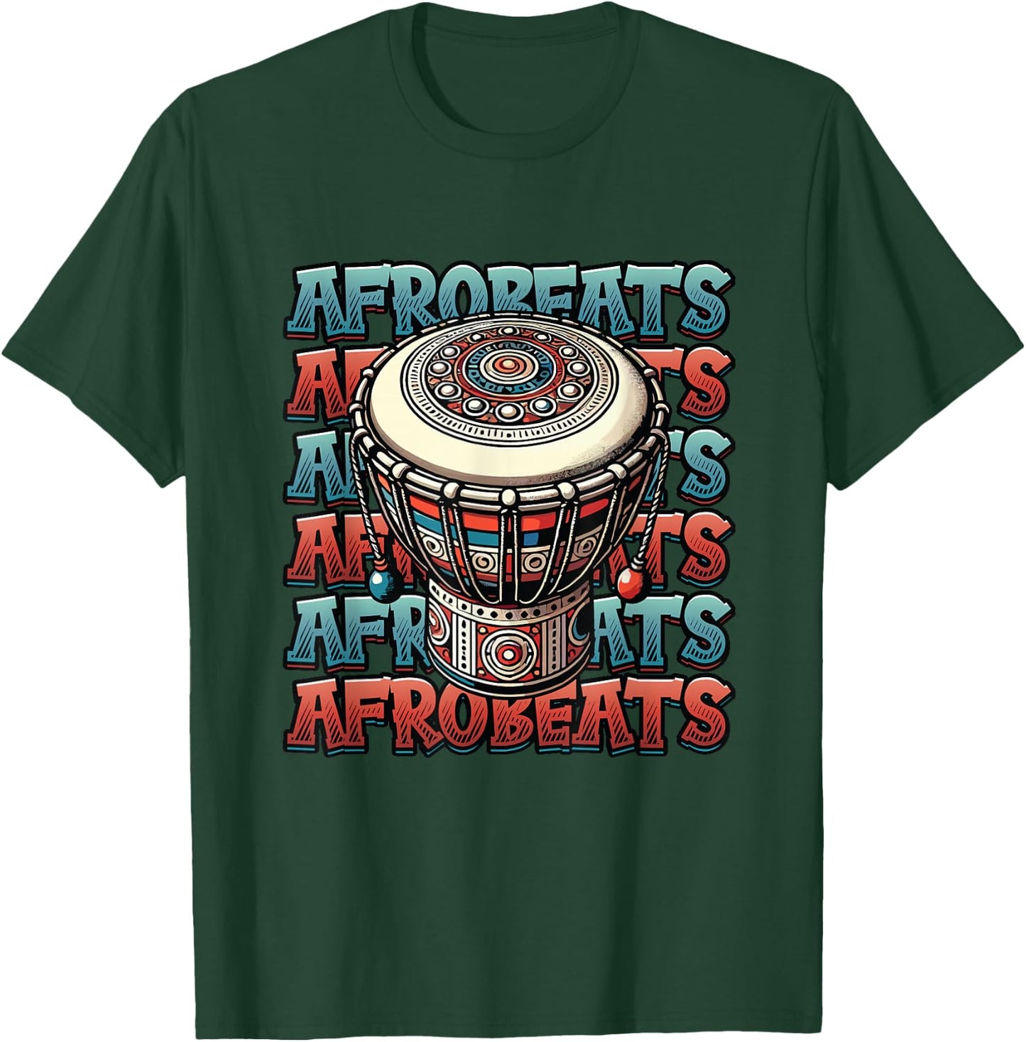 Afrobeat Djembe African Drum Music Djembe Player T-Shirt - T-Shirt | Forest