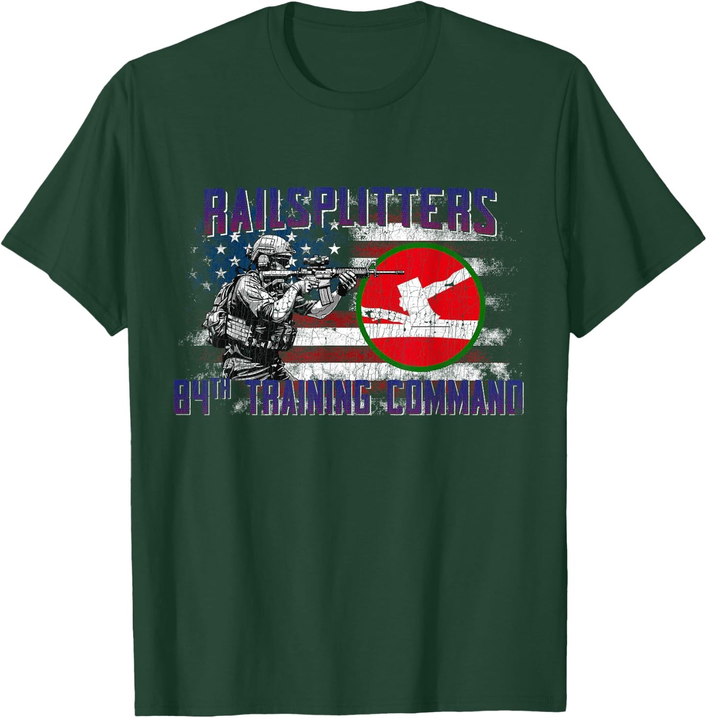 84th Infantry Division 84th ID Railsplitters Division Gifts T-Shirt - T-Shirt | Forest