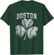 Vintage Shamrock St Patrick's Boston Irish American T-Shirt - T-Shirt | Forest
