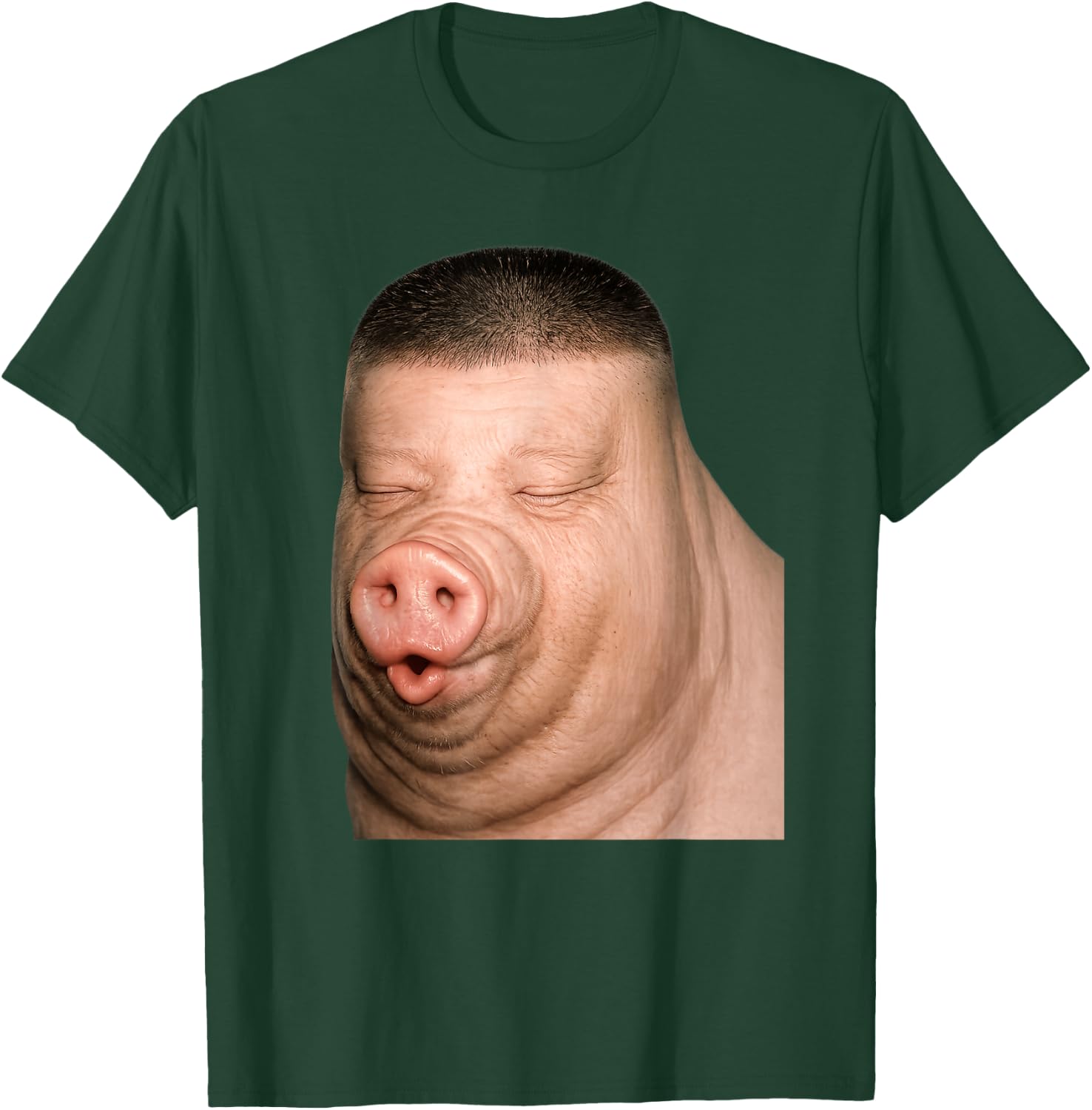 Funny Cute John Pork Dih Meme Fade Haircut T-Shirt - T-Shirt | Forest