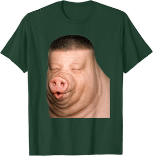 Funny Cute John Pork Dih Meme Fade Haircut T-Shirt - T-Shirt | Forest