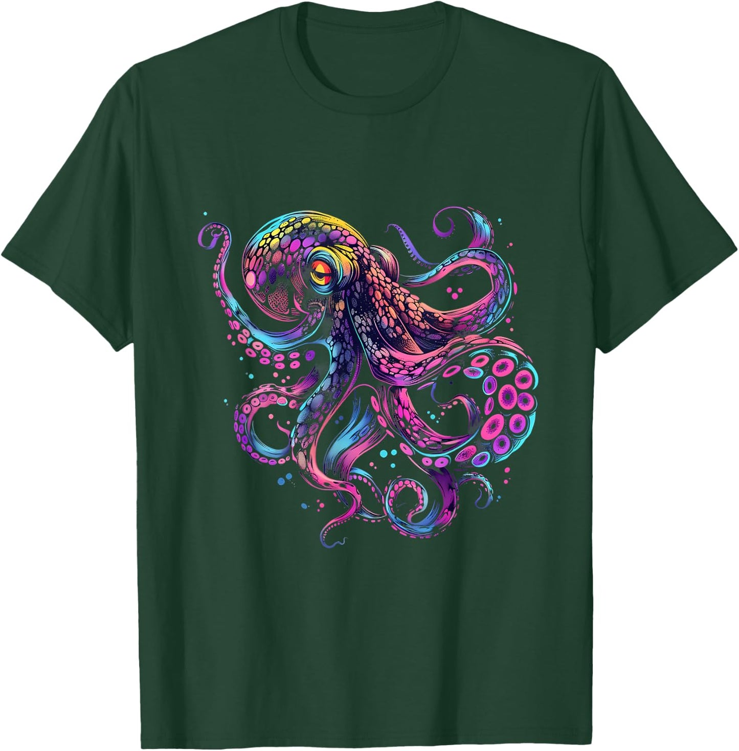 Ocean Sea Octopus Marine Mammal Kraken Sea Ocean Animal T-Shirt - T-Shirt | Forest