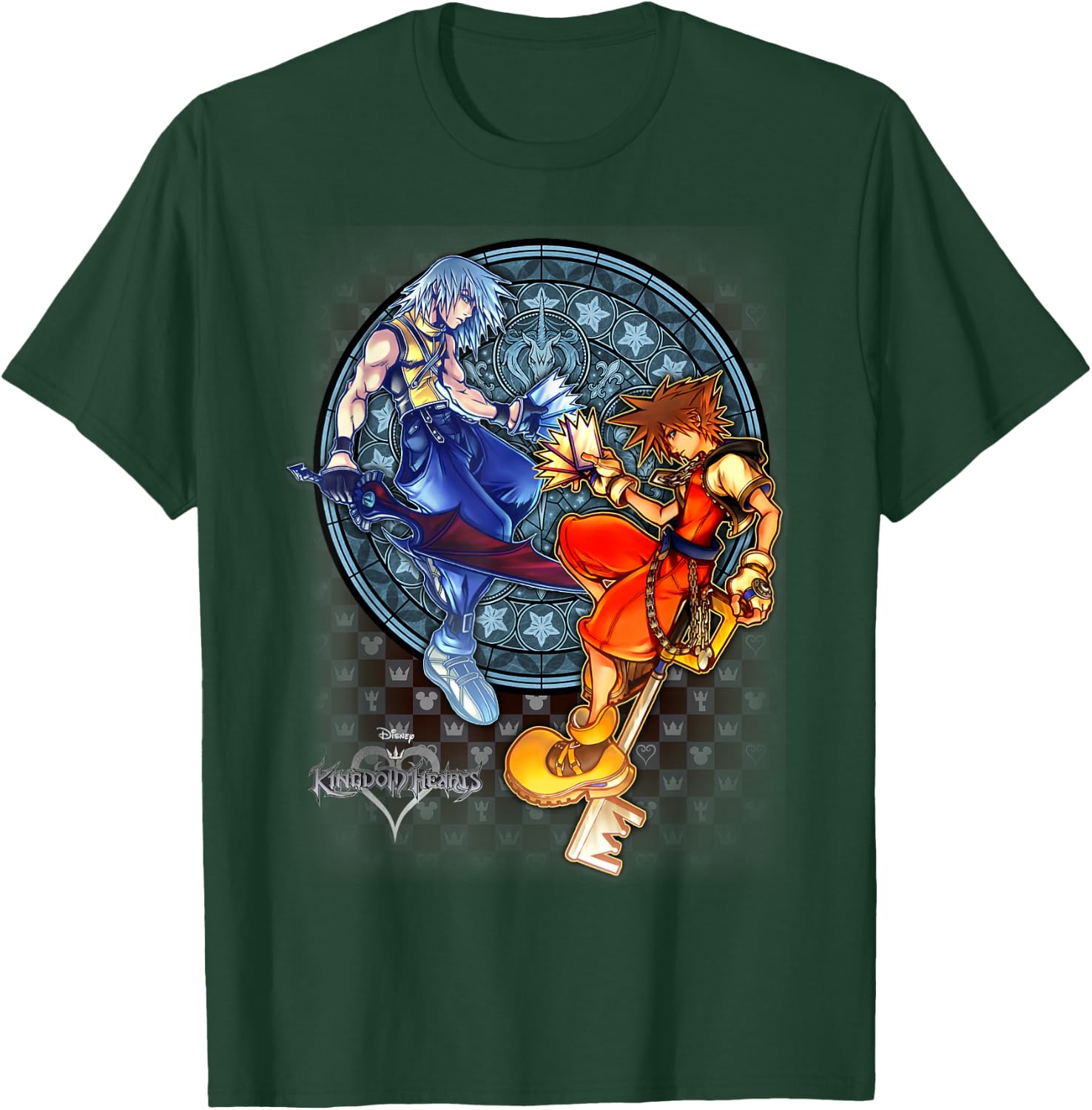 Disney Kingdom Hearts Sora & Riku Chain Of Memories T-Shirt - T-Shirt | Forest