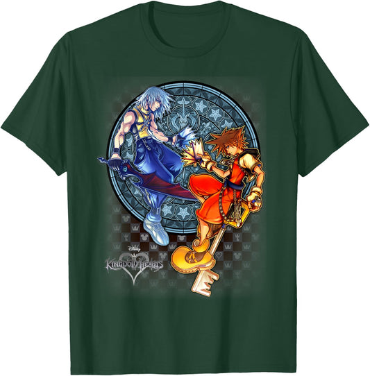 Disney Kingdom Hearts Sora & Riku Chain Of Memories T-Shirt - T-Shirt | Forest