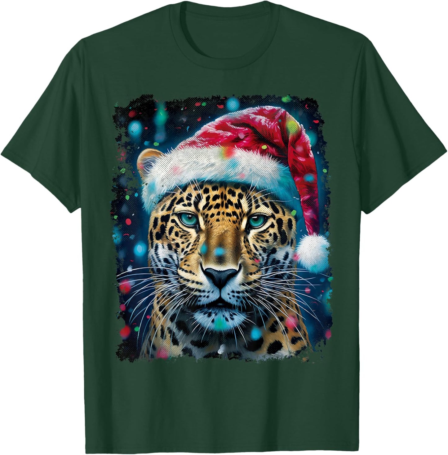 Vintage Jaguar Christmas T-Shirt - T-Shirt | Forest