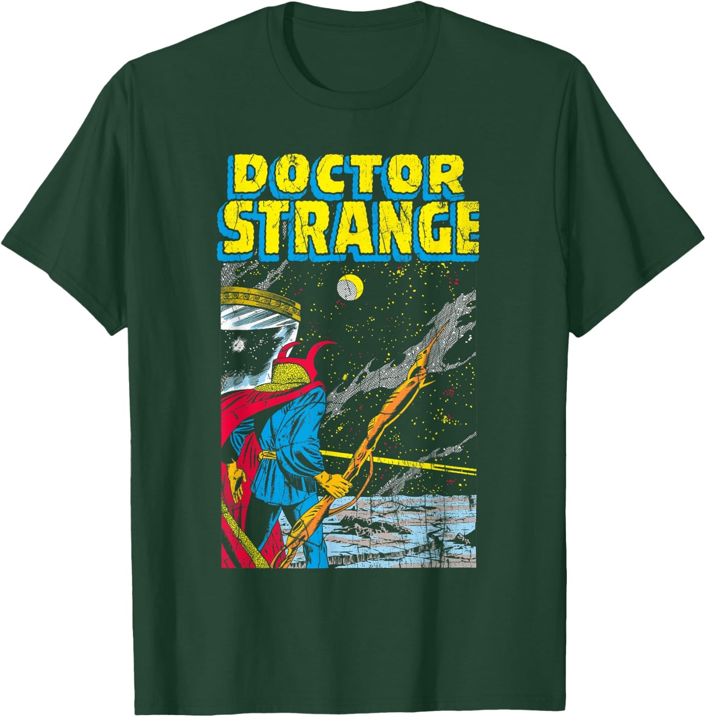 Marvel Doctor Strange Galaxy Retro Comic Graphic T-Shirt - T-Shirt | Forest
