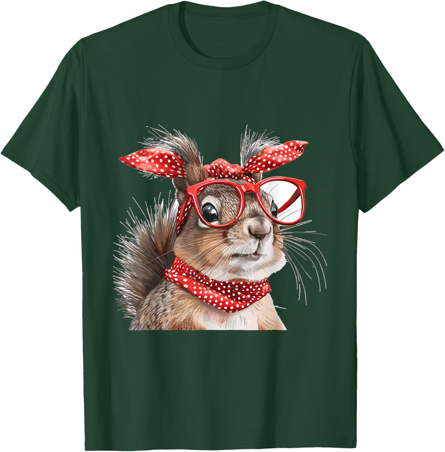 Squirrel Animal Lover Graphic T-Shirt - T-Shirt | Forest