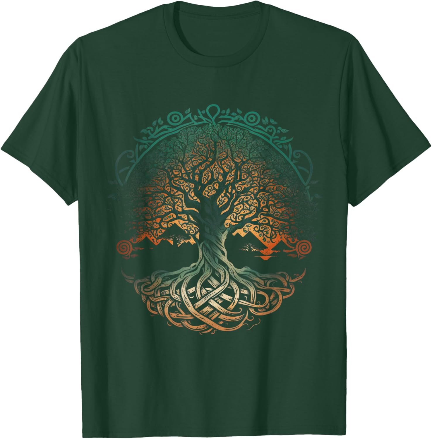 Baum des Lebens Wikinger Midgard Thor Walhalla T-Shirt - T-Shirt | Forest