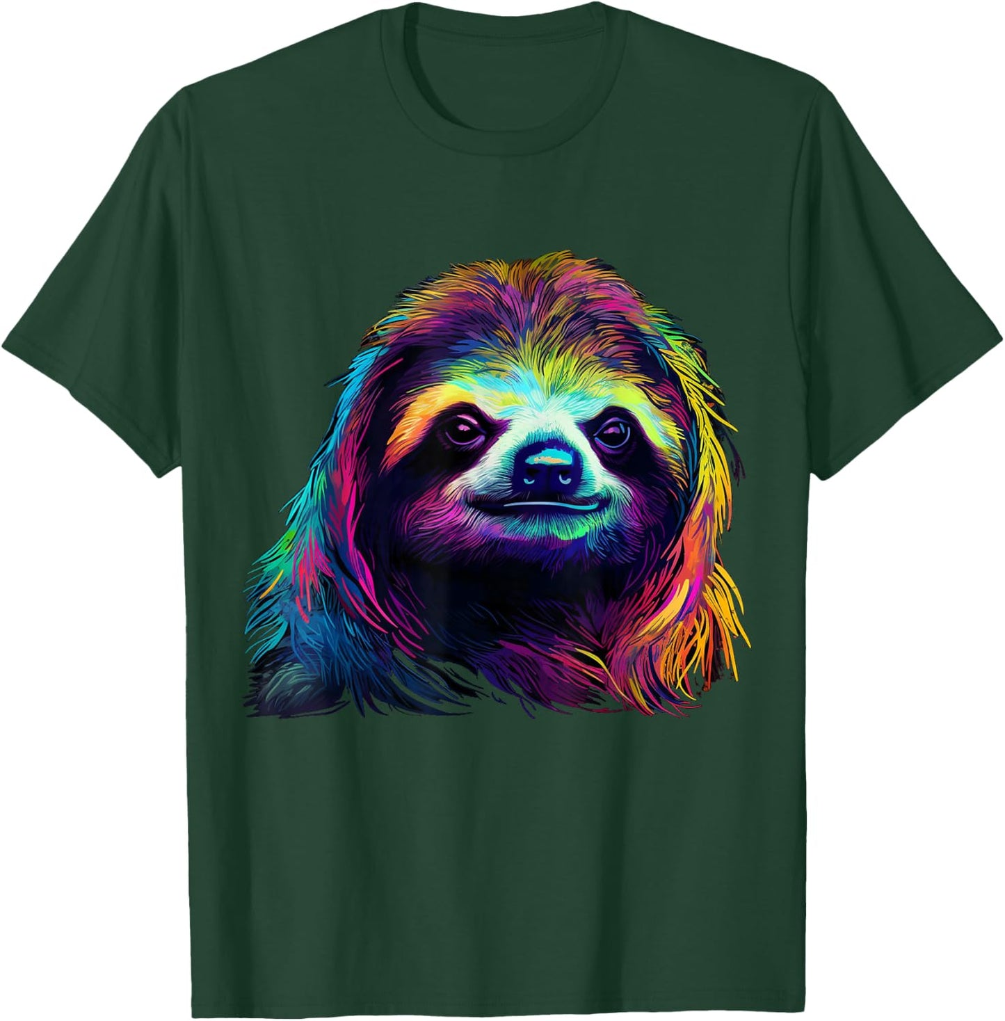 Sloth Artwork - Animal Lovers Art Animal Sloth T-Shirt - T-Shirt | Forest