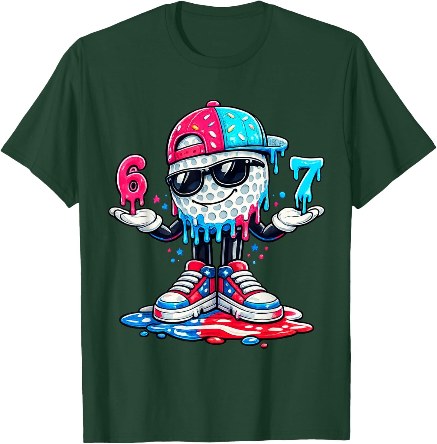Golf Drip Team for Boys Ice Cream Six Seven Cool T-Shirt - T-Shirt | Forest