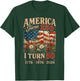 Retro Funny America Turns 250 I Turn 50 1976 50th Birthday T-Shirt - T-Shirt | Forest