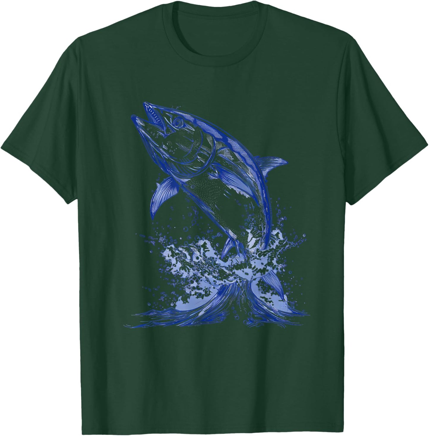 Bluefin Tuna Ocean Sea Tuna Motif Artwork Sea Ocean Animal T-Shirt - T-Shirt | Forest