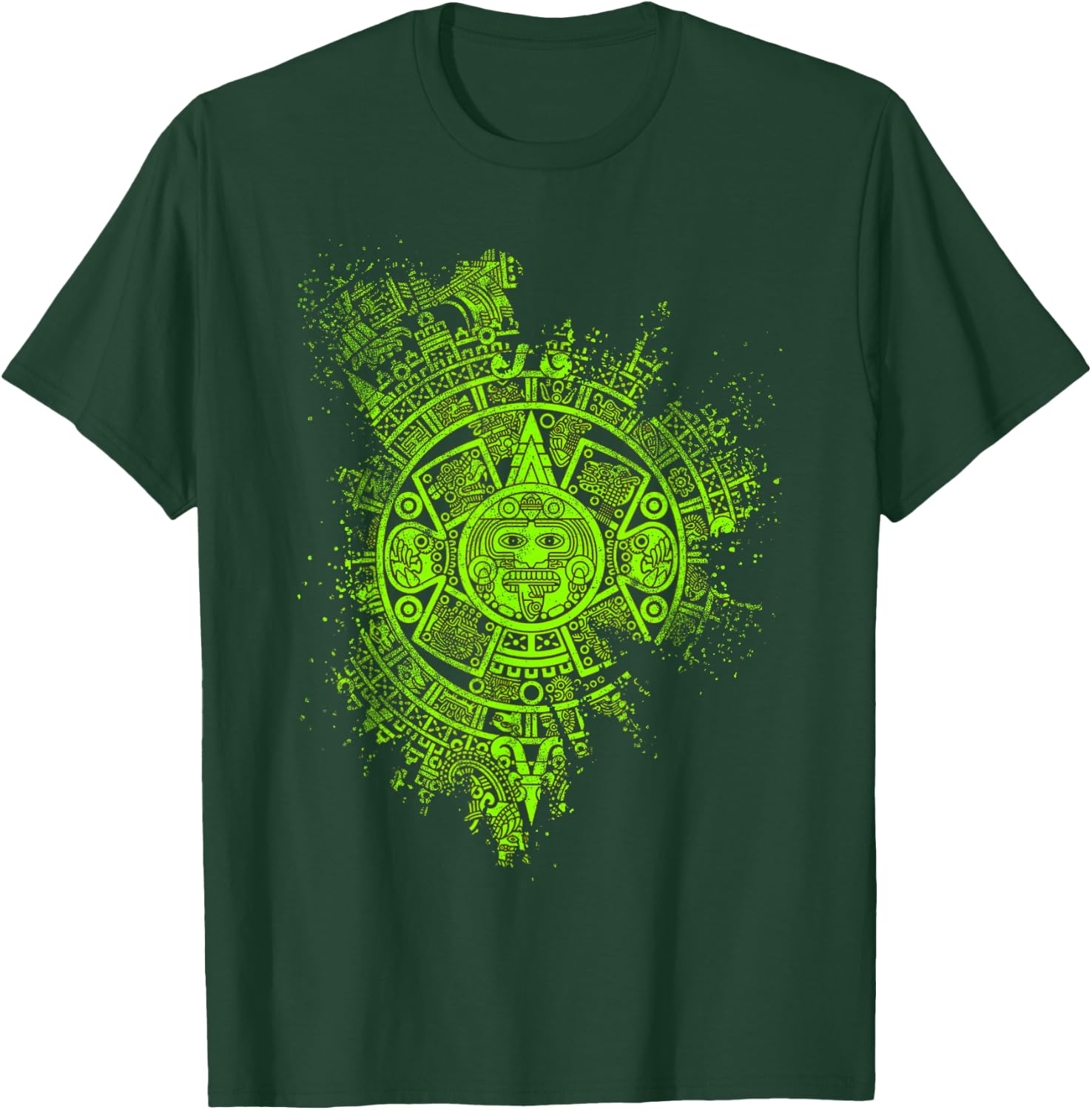 Aztec Mayas Aztec Calendar Mexico History T-Shirt - T-Shirt | Forest