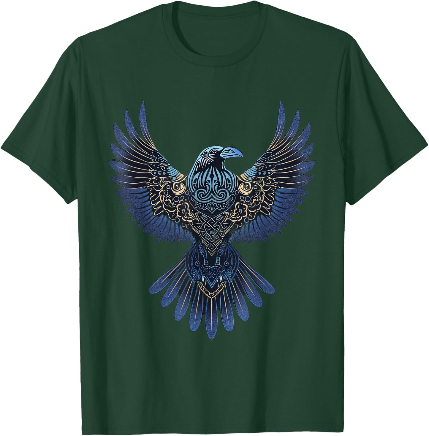 Odin's Raven Viking Valhalla Viking Mythology T-Shirt - T-Shirt | Forest