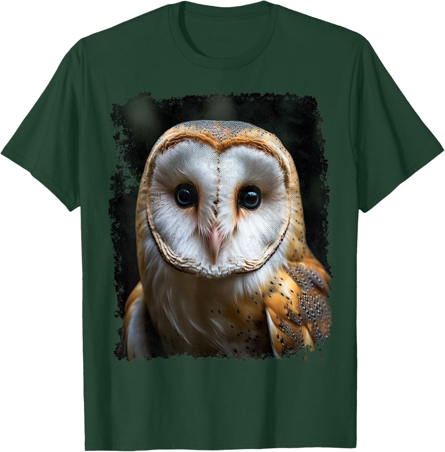 Vintage Barn Owl Animal Graphic T-Shirt - T-Shirt | Forest