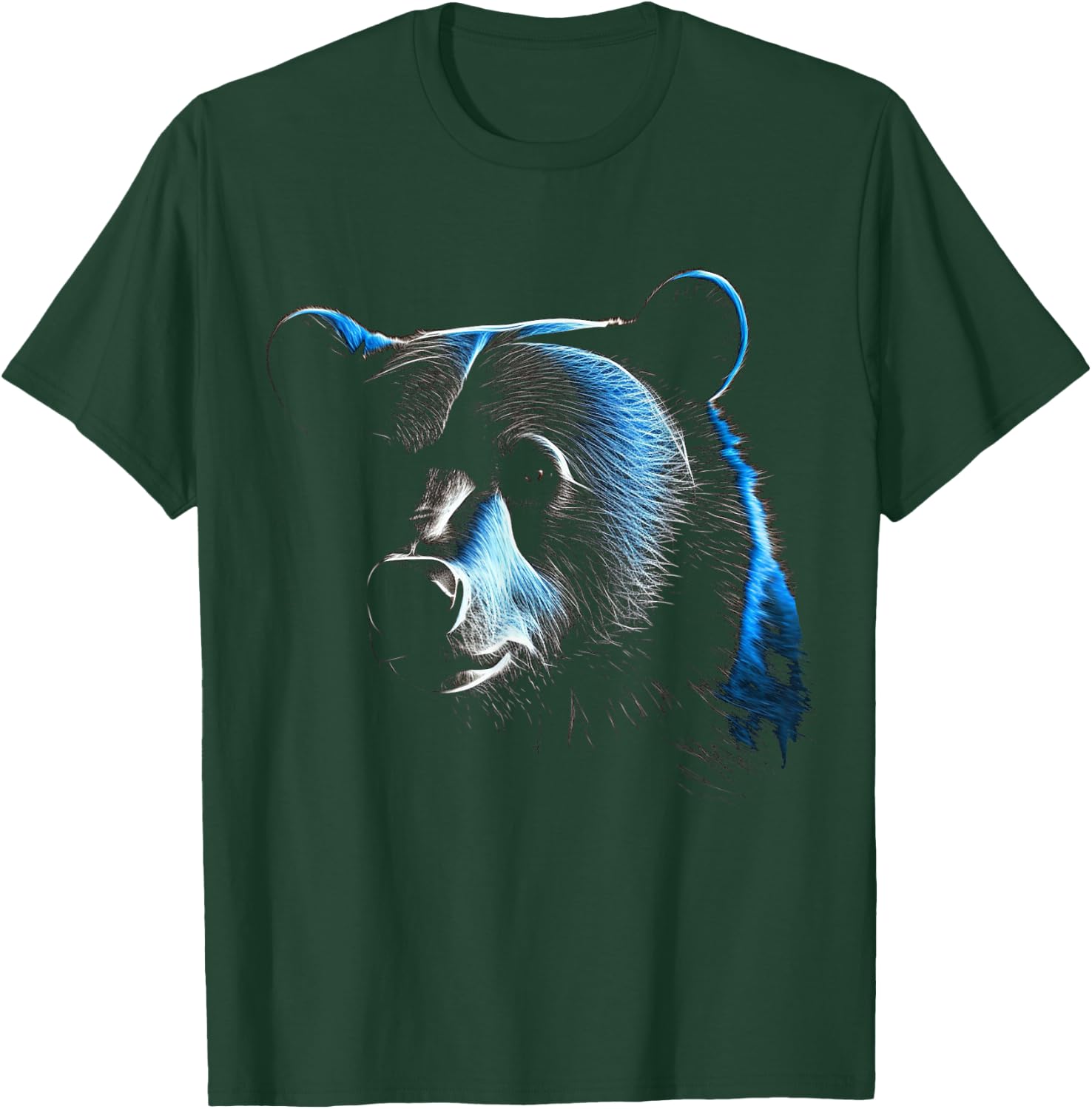 Bear Blue - Art Wild Animals Animal Forest Animals Bear T-Shirt - T-Shirt | Forest
