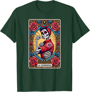 La Chingona Tarot Card - Latina Power & Pride T-Shirt - T-Shirt | Forest