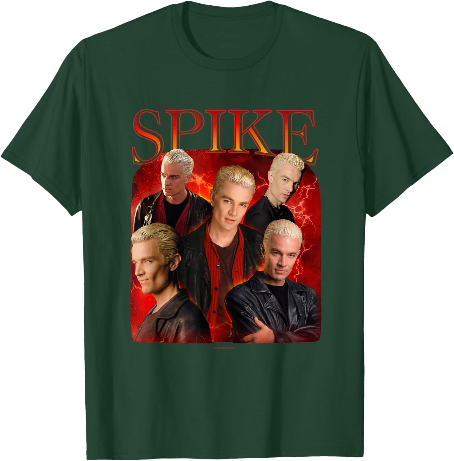 Buffy The Vampire Slayer Iconic Spike 90's Collage Poster , Black, S T-Shirt - T-Shirt | Forest