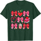 Bow Pencil Heart Apple Teacher Student Cute Back to School T-Shirt - T-Shirt | Forest