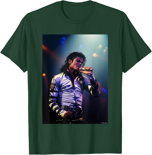 Michael Jackson Bad Tour Los Angeles by Michael Grecco T-Shirt - T-Shirt | Forest