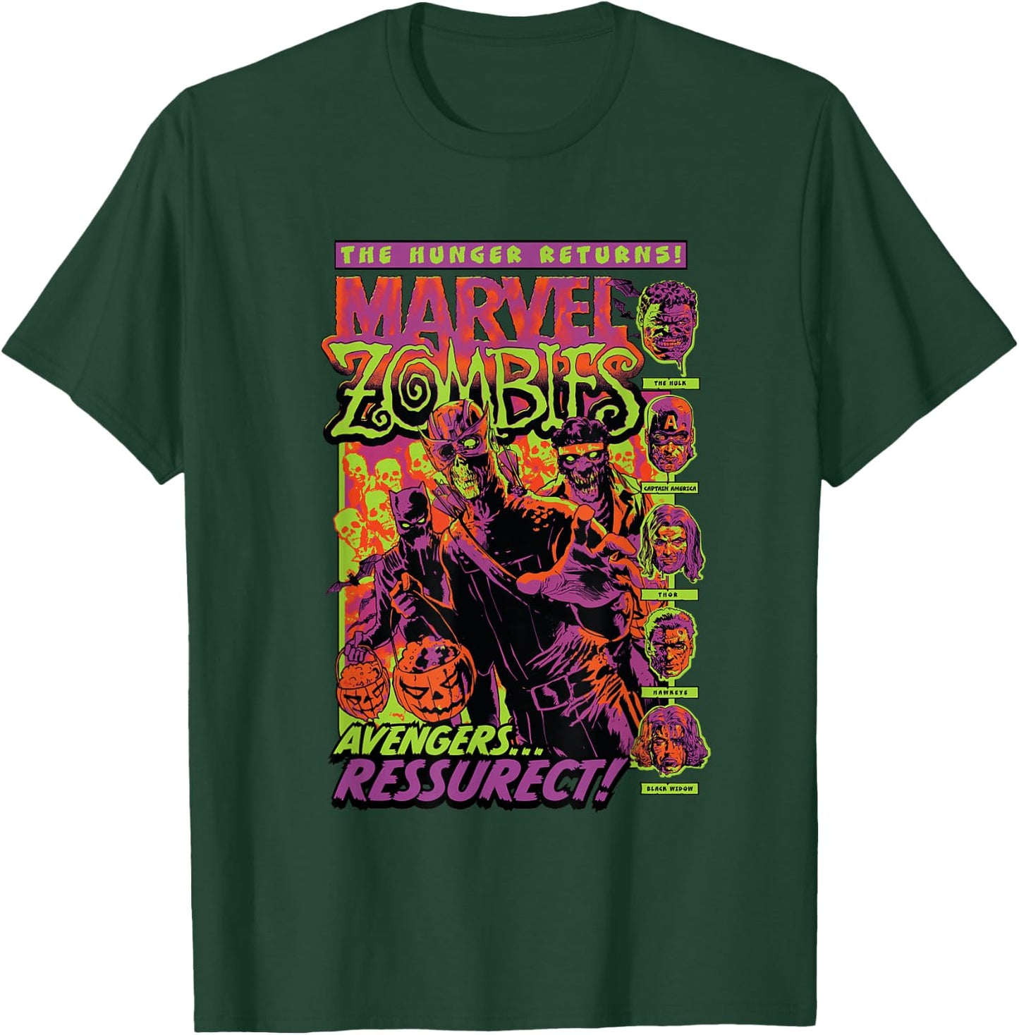 Marvel Zombies Avengers Resurrect Hunger Returns Halloween T-Shirt - T-Shirt | Forest