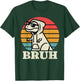 Retro Bruh T Rex Dinosaur Teen Sayings Teenage Boys Funny T-Shirt - T-Shirt | Forest