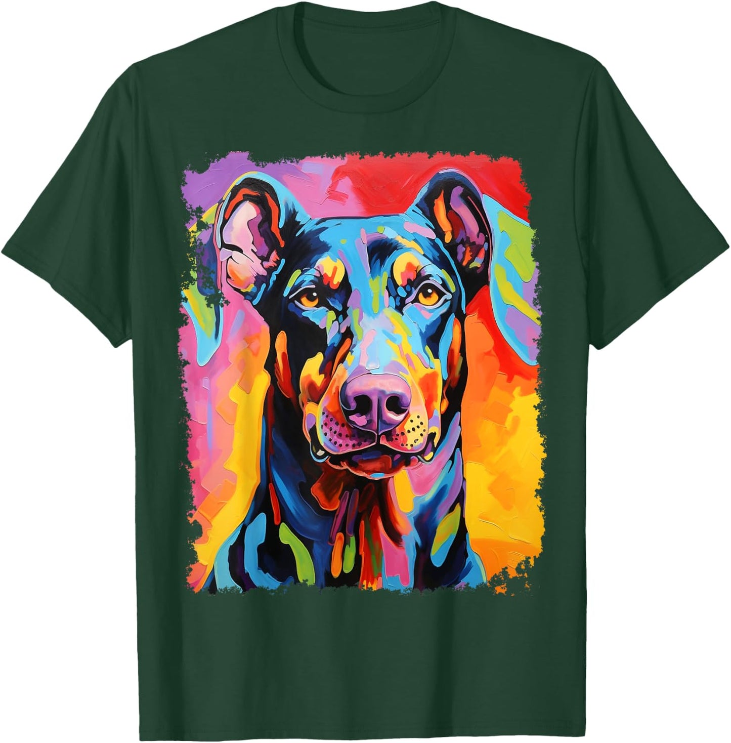 Pop Art Doberman T-Shirt - T-Shirt | Forest