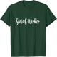 Social Worker Men Women Retro Social Worker T-Shirt - T-Shirt | Forest