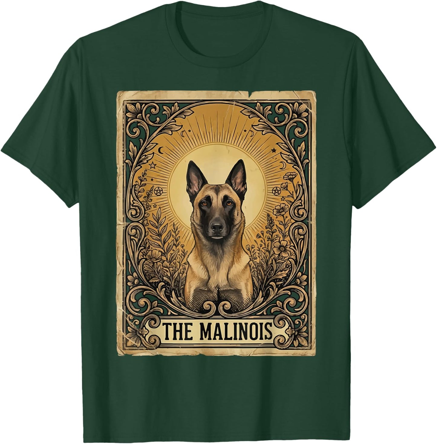 The Malinois Tarot Card T-Shirt - T-Shirt | Forest