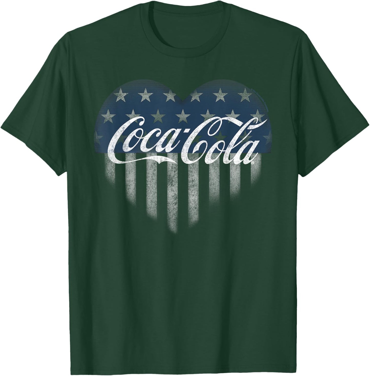 Coca Cola USA Coke Heart T-Shirt - T-Shirt | Forest
