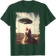Weirdcore Chicken UFO Landing Graphic T-Shirt - T-Shirt | Forest
