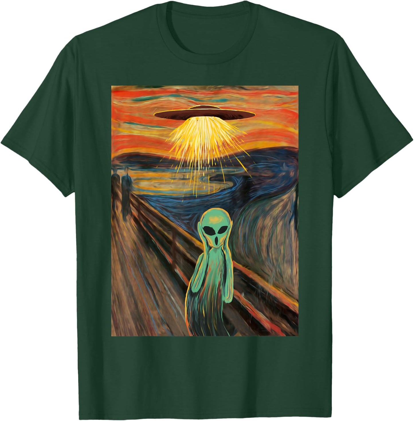 Alien Scream Painting T-Shirt - T-Shirt | Forest