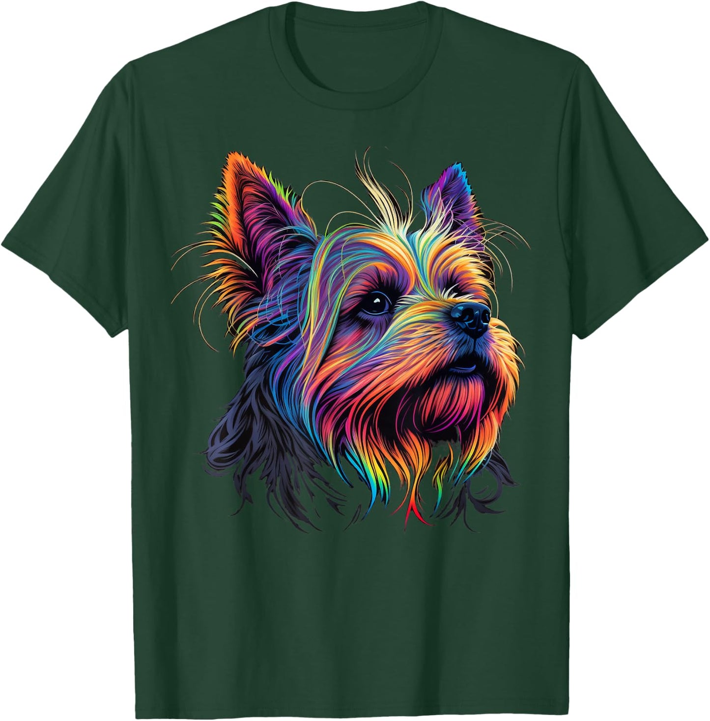 Cute Yorkshire Terrier Dog on Yorkshire Terrier Lover Men Women Kids T-Shirt - T-Shirt | Forest