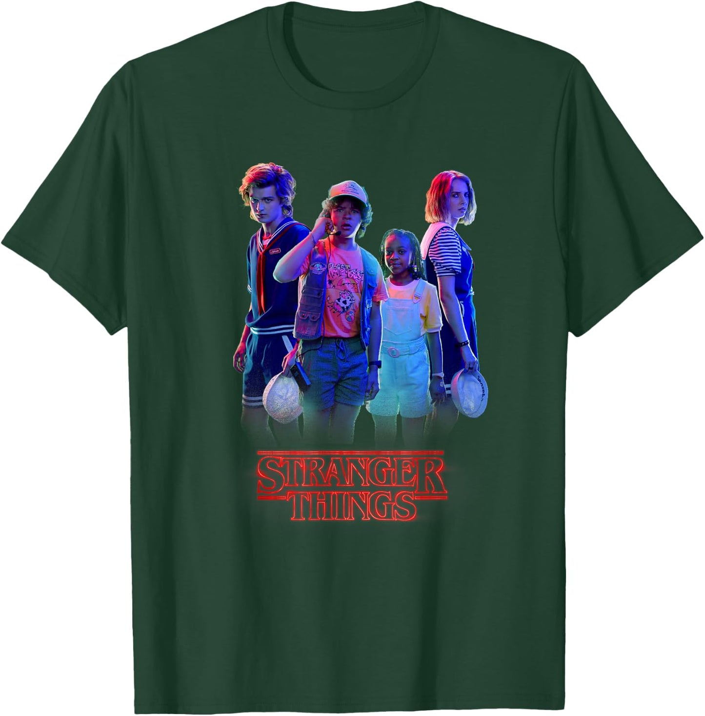 Stranger Things Vintage Steve & Robin Scoops Ahoy Babysitter T-Shirt - T-Shirt | Forest