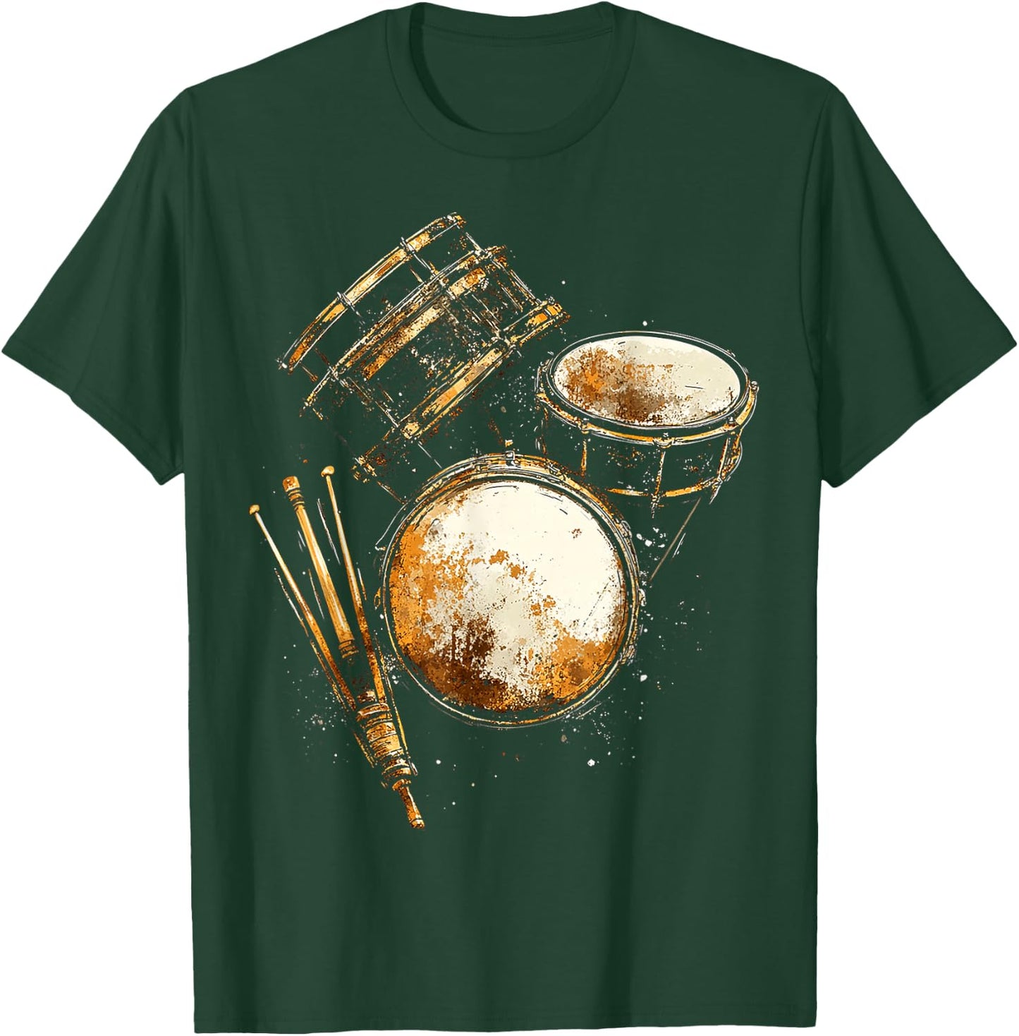 Percussion Music Instrument Graphic Artwork Percussion T-Shirt - T-Shirt | Forest