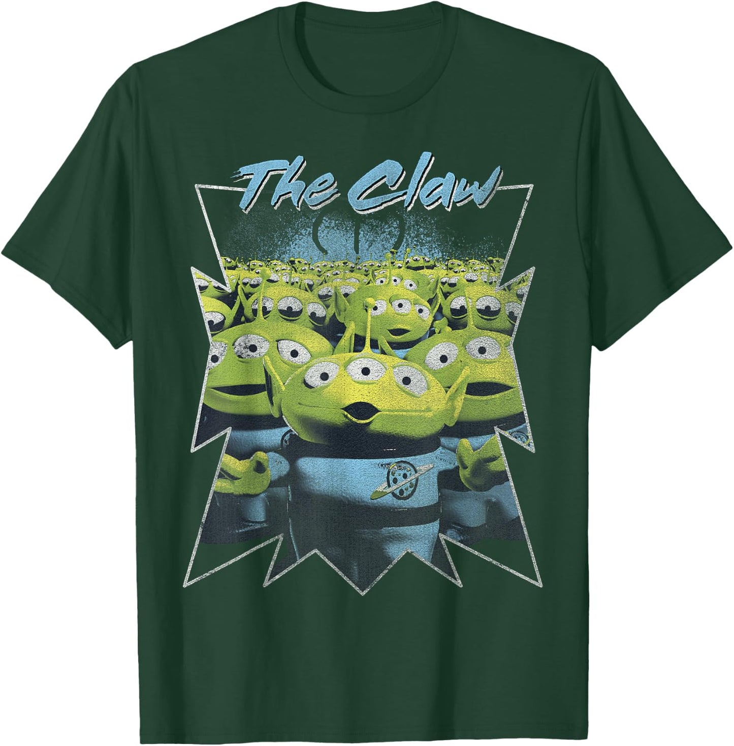Disney Pixar Toy Story Aliens The Claw Distressed Starburst T-Shirt - T-Shirt | Forest