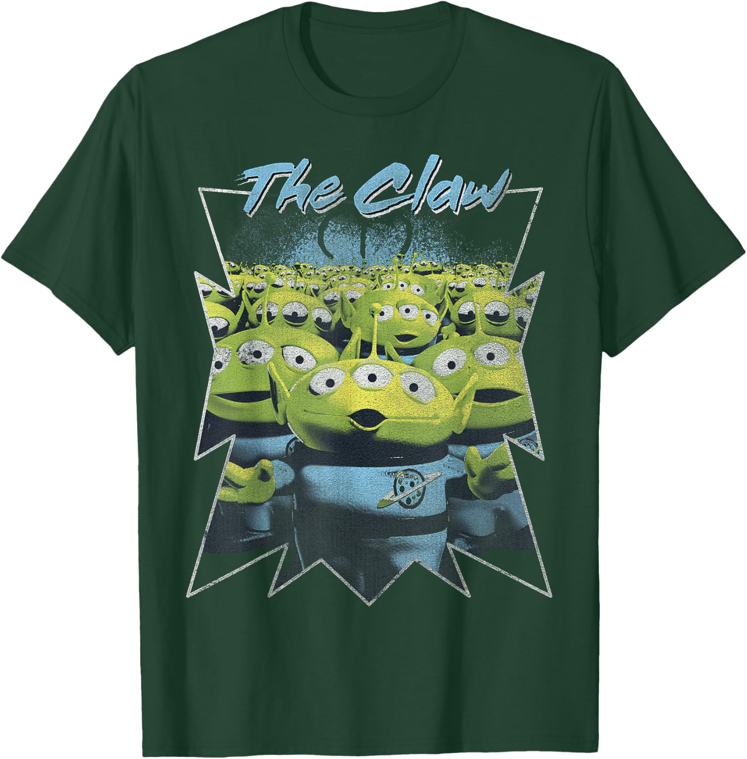 Disney Pixar Toy Story Aliens The Claw Distressed Starburst T-Shirt - T-Shirt | Forest