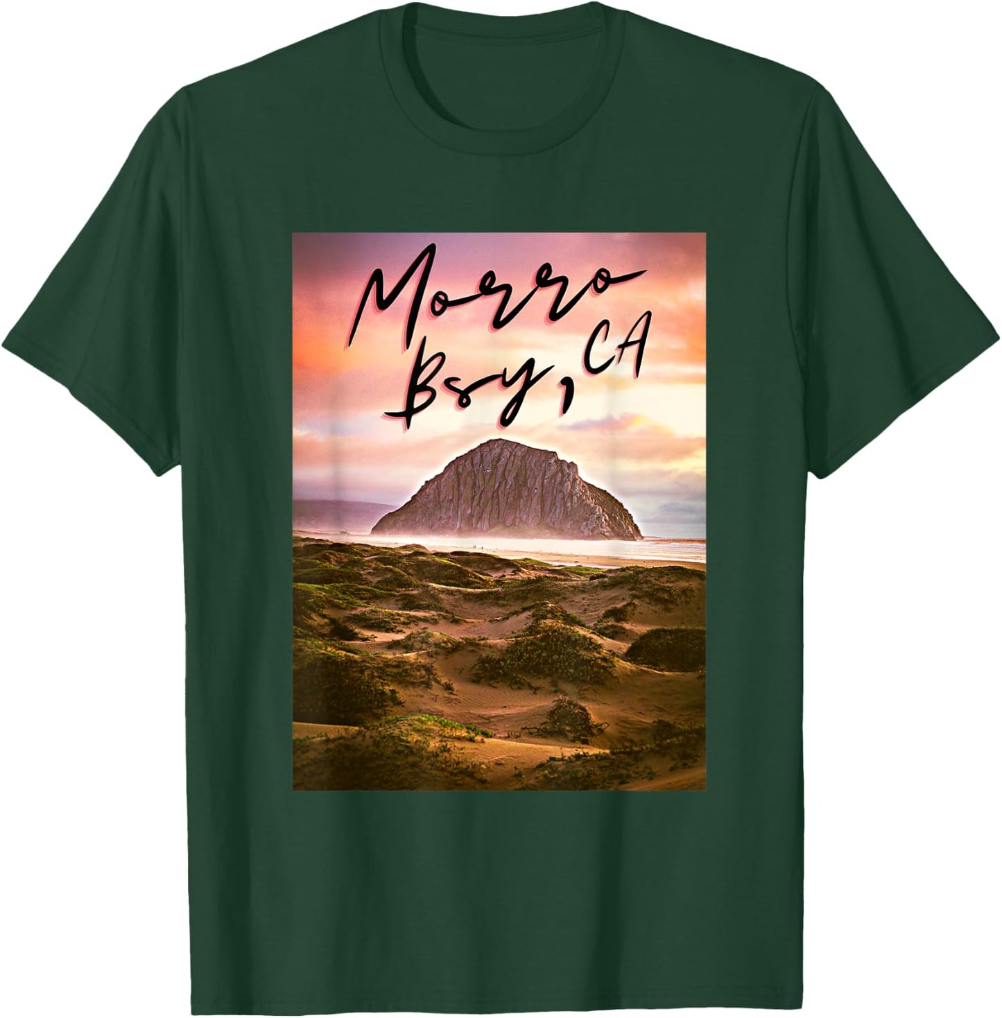 Morro Bay Ca Morro Rock California T-Shirt - T-Shirt | Forest