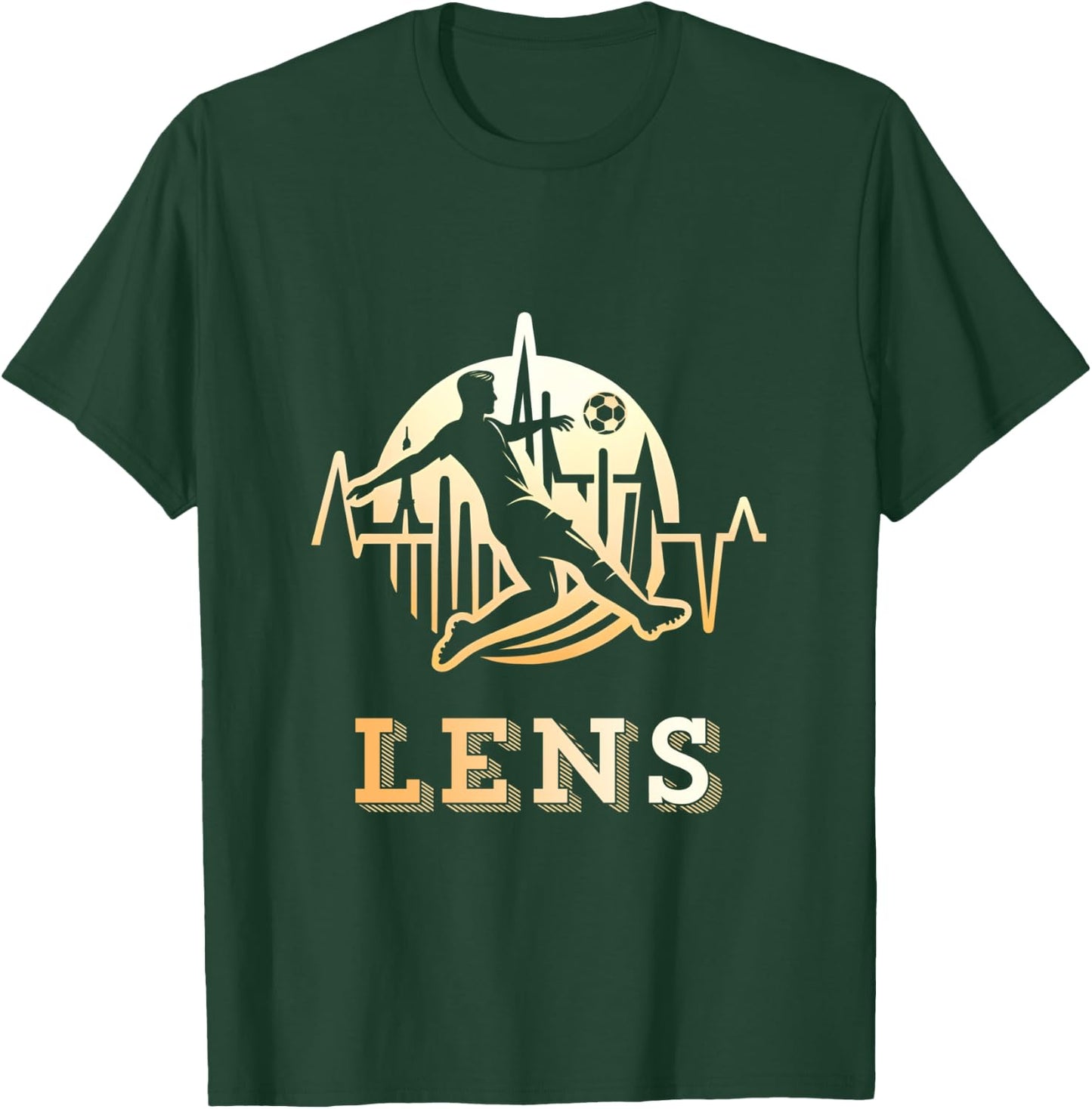 Lensois Football Lens Supporter Gift, Black, S T-Shirt - T-Shirt | Forest