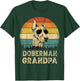 Vintage Doberman Grandpa Dog Lovers Father's Day T-Shirt - T-Shirt | Forest