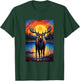 Moose Van Gogh Style Starry Night Graphic T-Shirt - T-Shirt | Forest