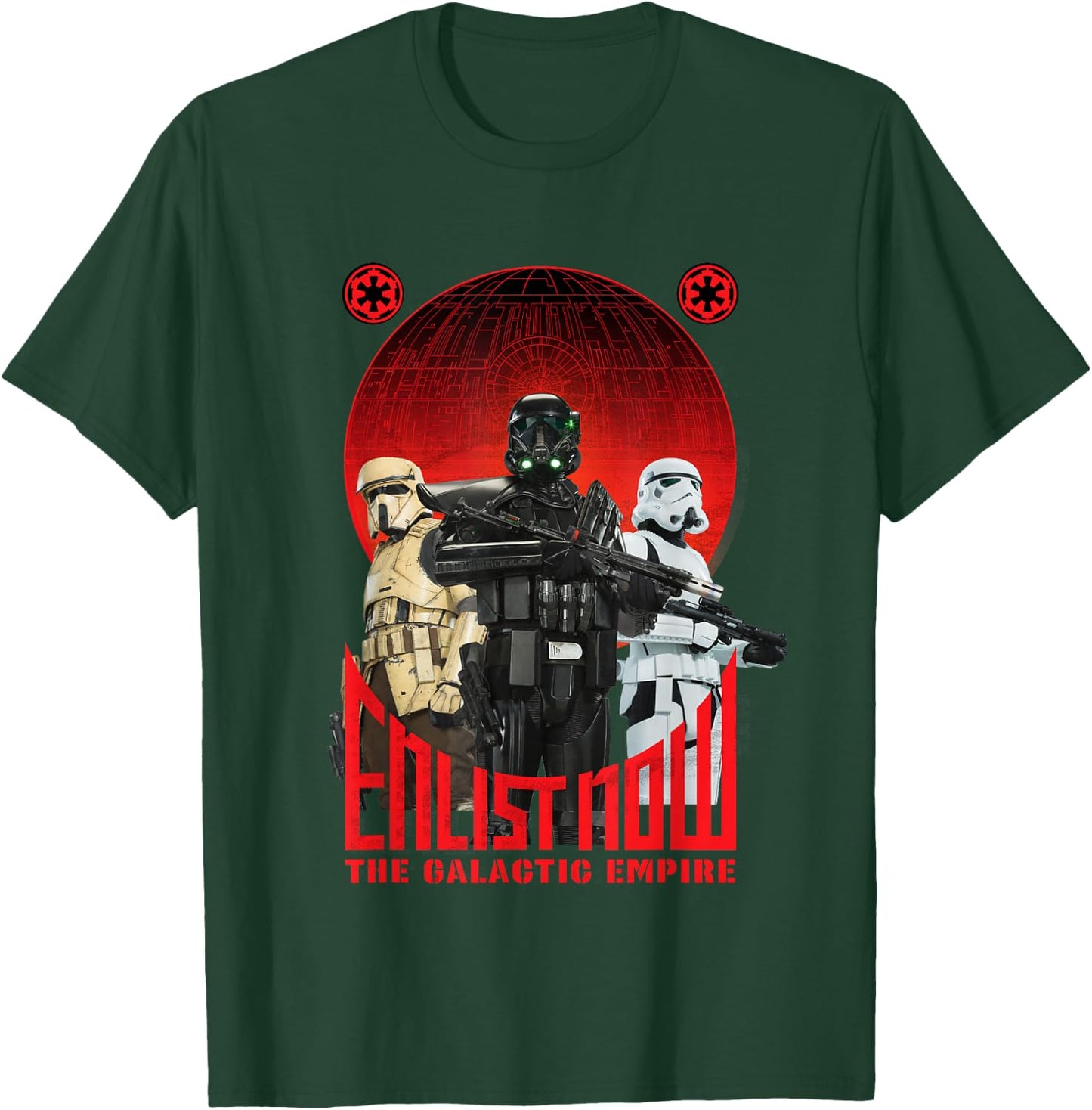 Star Wars Rogue One Enlist Now Galactic Empire Propaganda T-Shirt - T-Shirt | Forest