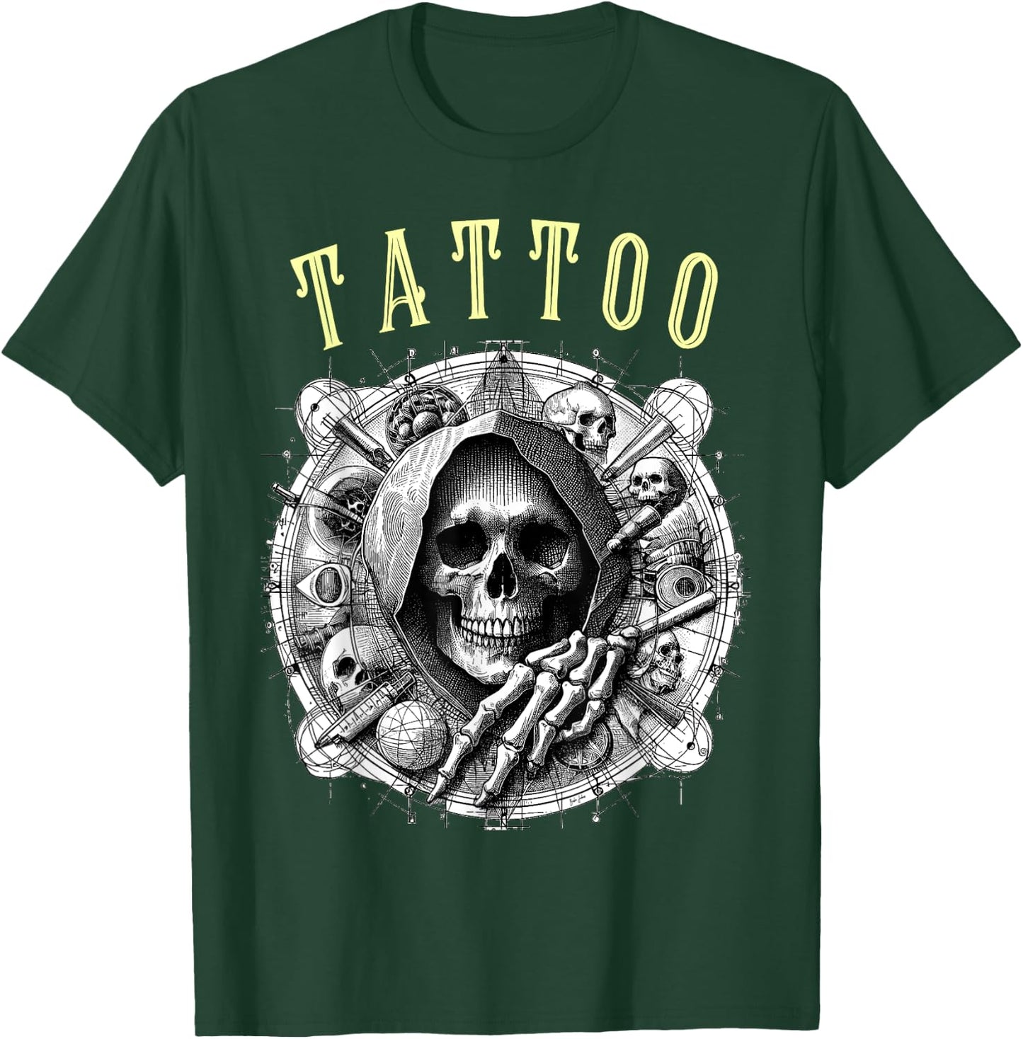 Tattoo Tattoo Skull Gift T-Shirt - T-Shirt | Forest