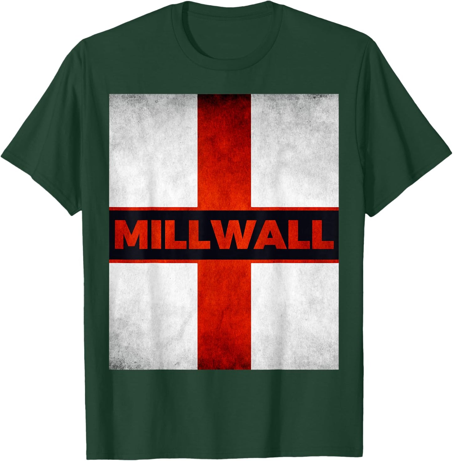 Millwall England Englische Flagge Vintage T-Shirt - T-Shirt | Forest