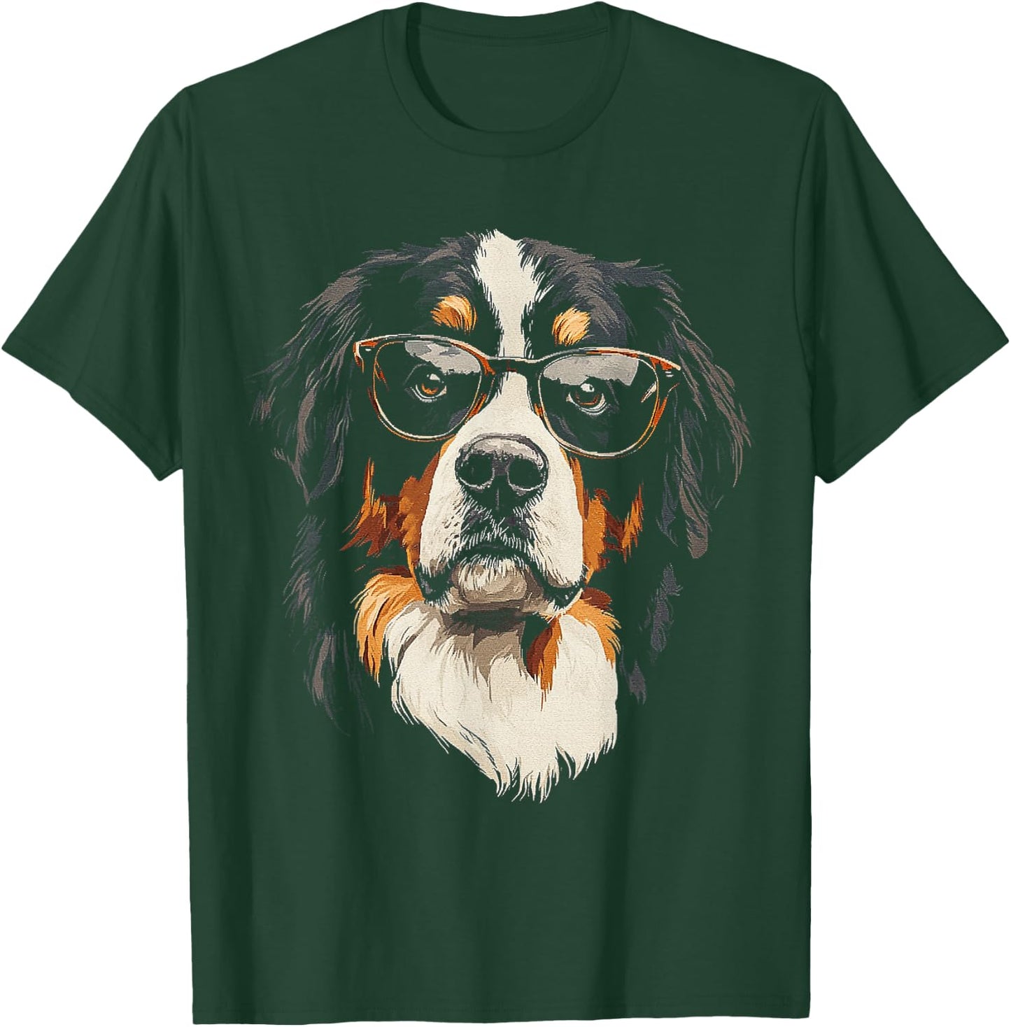 Bernese Mountain Dog Dog Graphic Pet Bernese Mountain Dog T-Shirt - T-Shirt | Forest