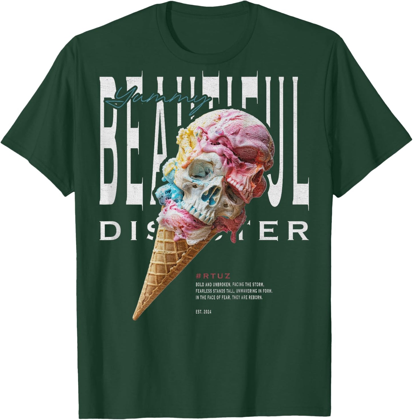 Urban Hip Hop Y2K Vintage Retro Backprint Streetwear Ice T-Shirt - T-Shirt | Forest