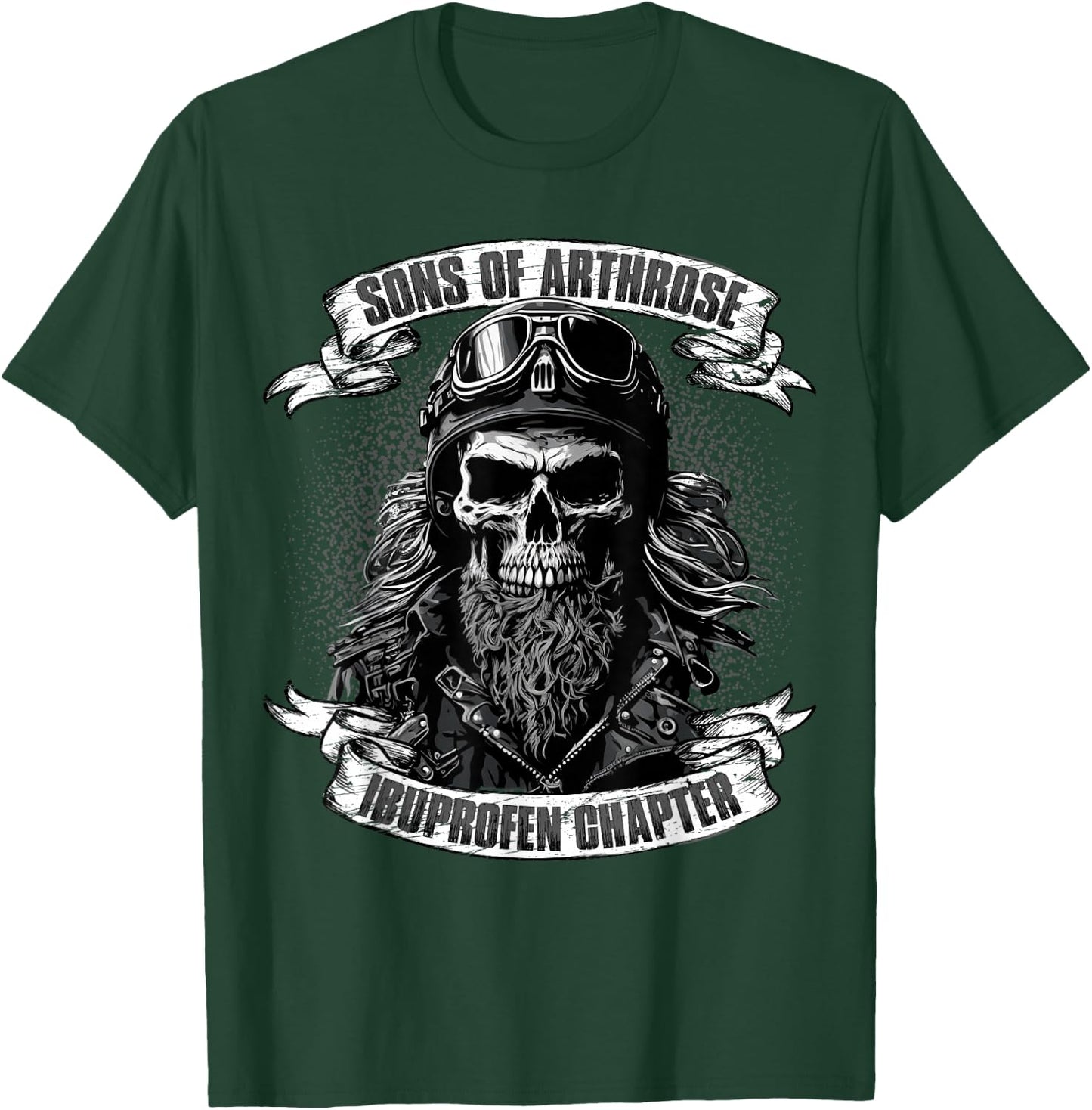 Sons of Arthrose - Ibuprofen Chapter Biker Motorradfahrer T-Shirt - T-Shirt | Forest